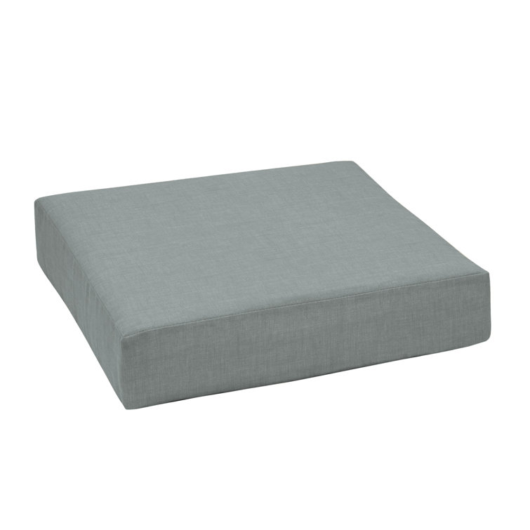 Stone Grey Polyester Outdoor Deep Seat Cushion, 24 x 24