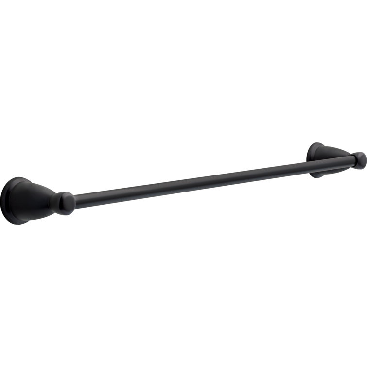 Kinla Matte Black 24" Wall Mounted Towel Bar