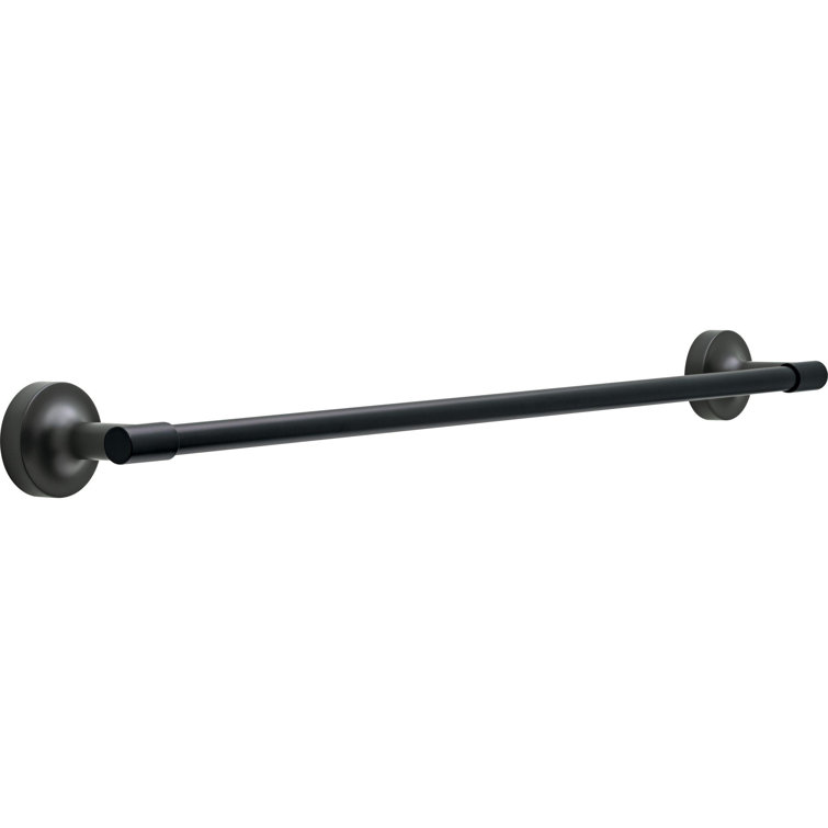 Matte Black 24" Wall Mounted Towel Bar