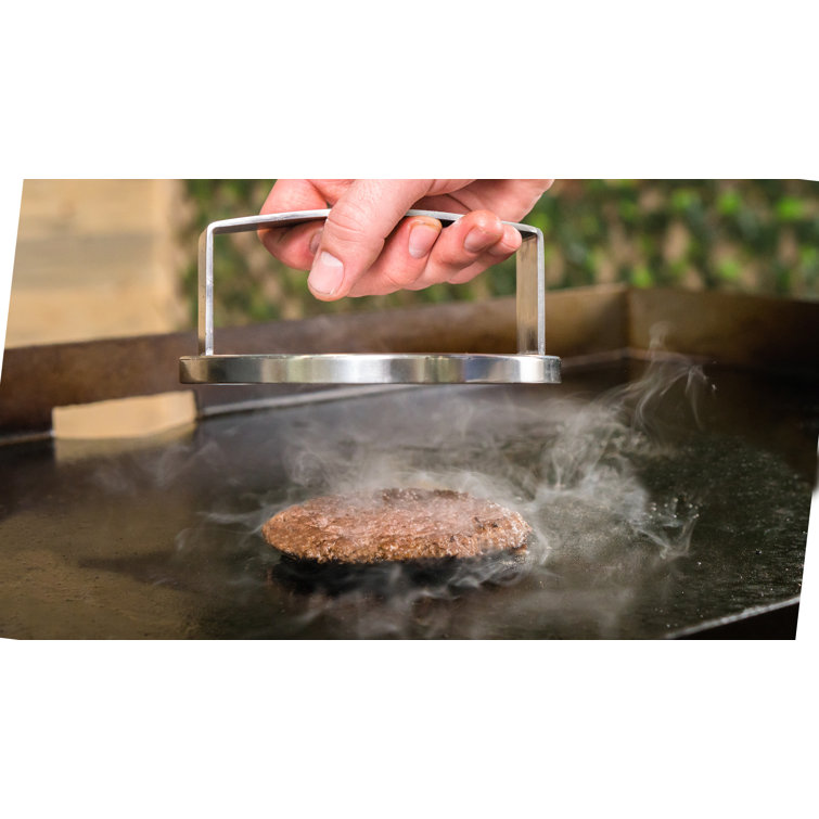 Black 49" Propane Outdoor Griddle with Stainless Steel Burners
