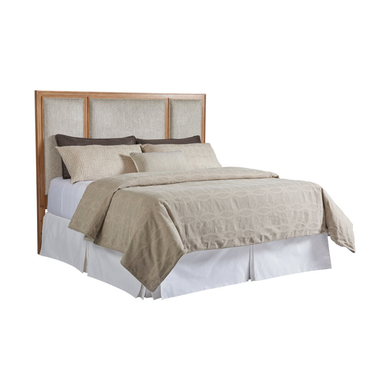 Sandstone Newport Upholstered King Headboard with Coastal Elegance