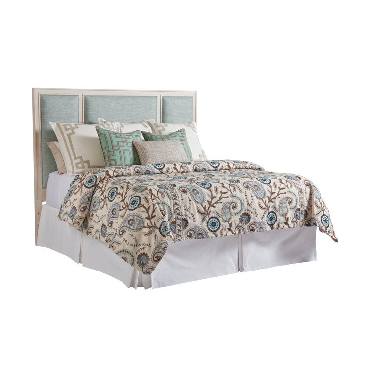 Sandstone Newport Upholstered King Headboard with Coastal Elegance