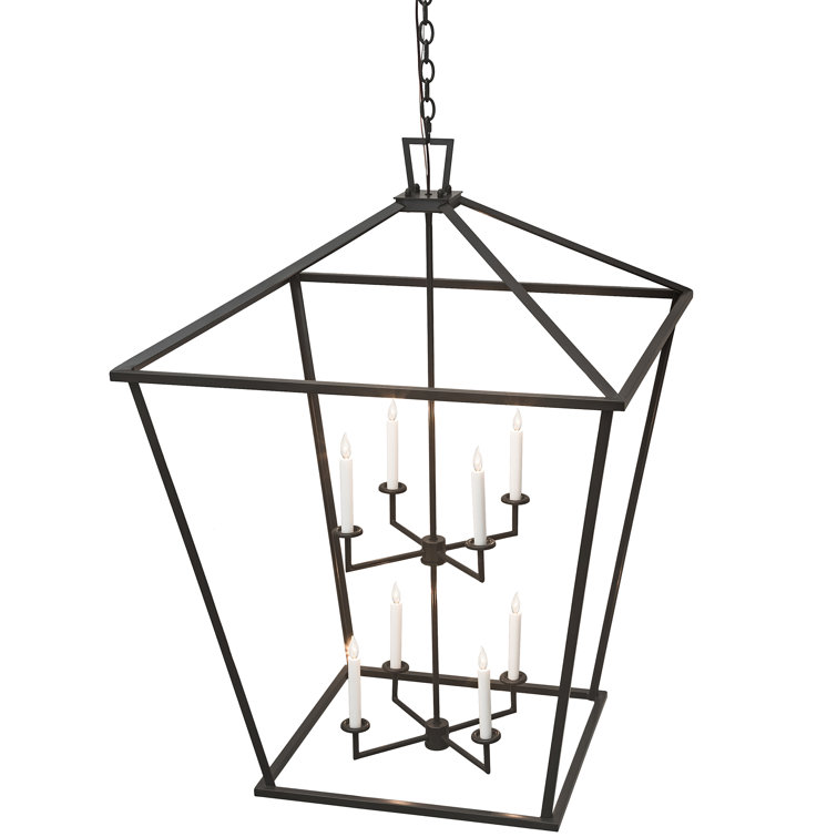 Kitzi Bronze 8-Light Indoor/Outdoor LED Chandelier