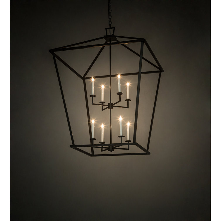 Kitzi Bronze 8-Light Indoor/Outdoor LED Chandelier