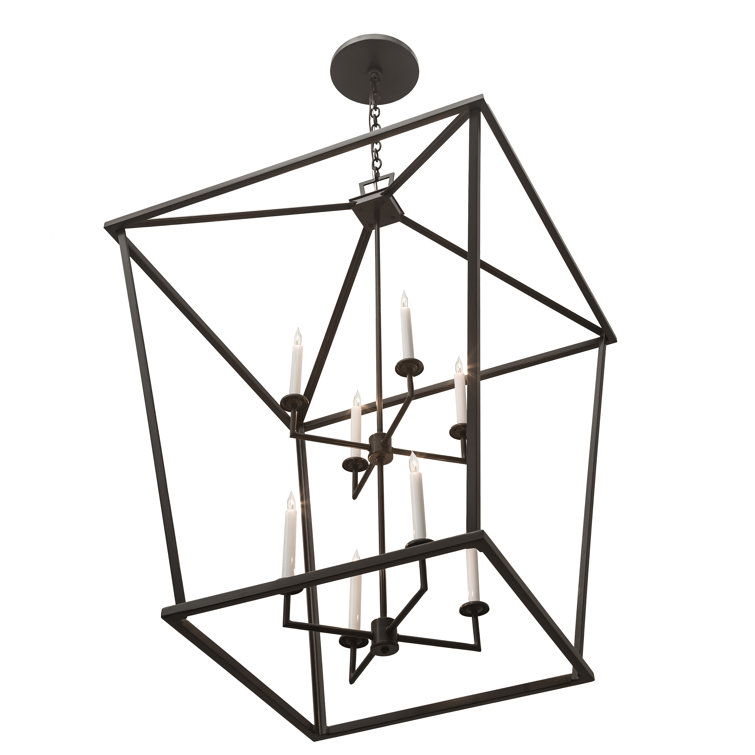 Kitzi Bronze 8-Light Indoor/Outdoor LED Chandelier