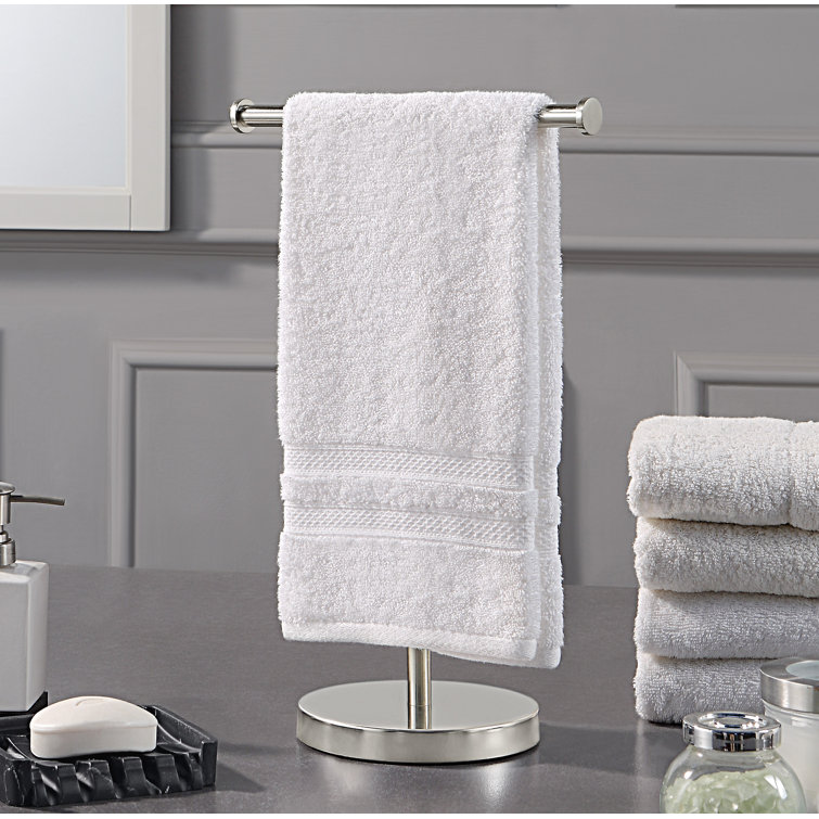 Satin Nickel Stainless Steel Countertop Hand Towel Rack