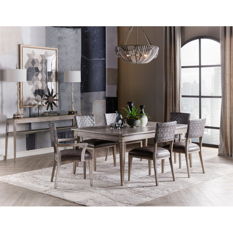 Echoes Grey Echo Oak Extendable Solid Wood Dining Table for 12