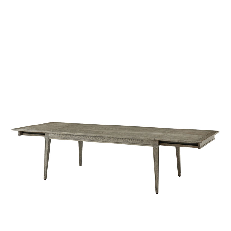 Echoes Grey Echo Oak Extendable Solid Wood Dining Table for 12