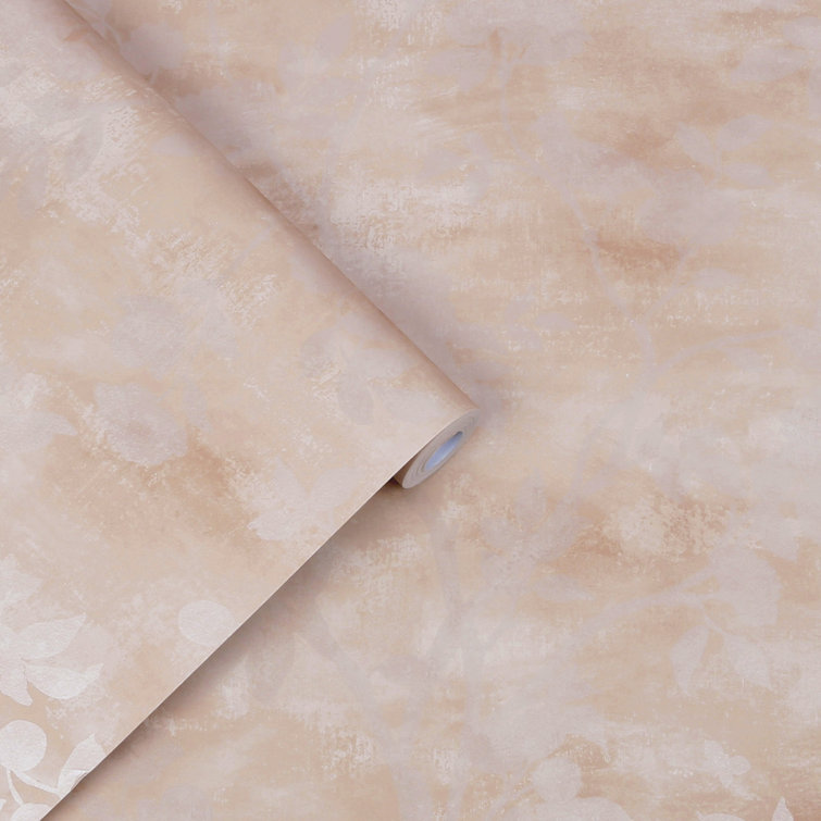 Laura Ashley Eglantine Silhouette Blush Wallpaper Roll