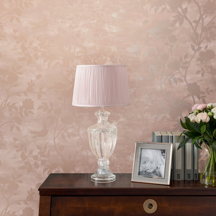 Laura Ashley Eglantine Silhouette Blush Wallpaper Roll