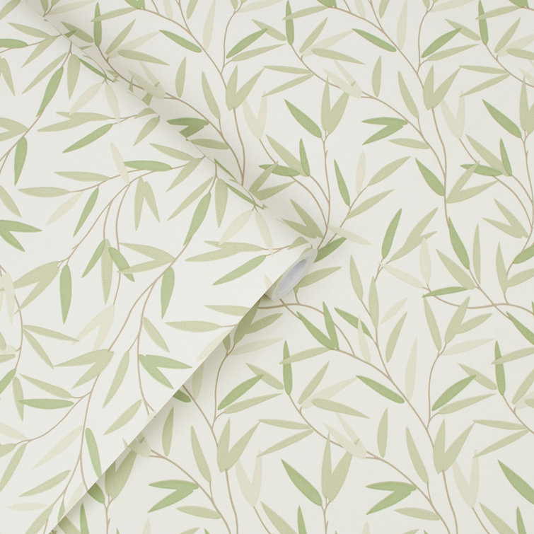 Laura Ashley Willow Leaf Hedgerow Off-White Wallpaper Roll