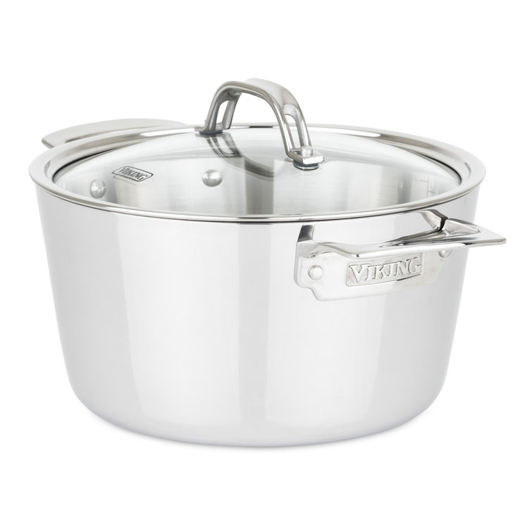Viking 10-Piece Stainless Steel 3-Ply Cookware Set