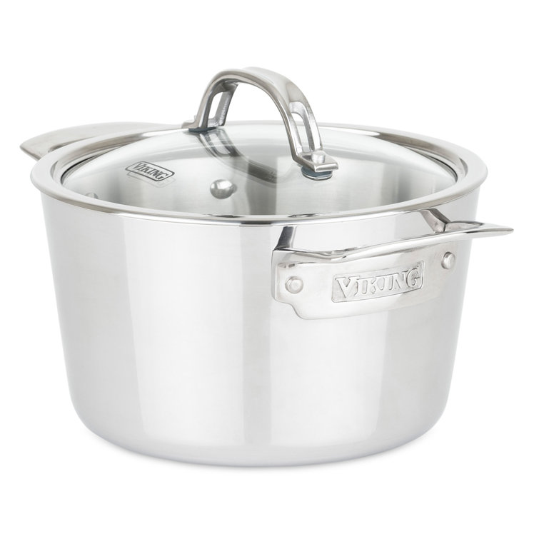 Viking 10-Piece Stainless Steel 3-Ply Cookware Set