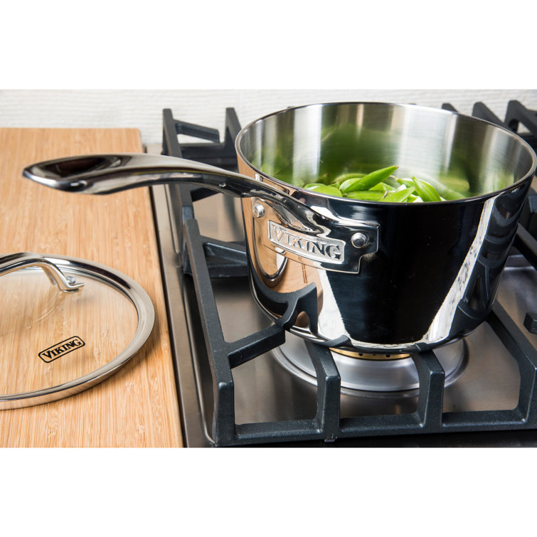 Viking 10-Piece Stainless Steel 3-Ply Cookware Set