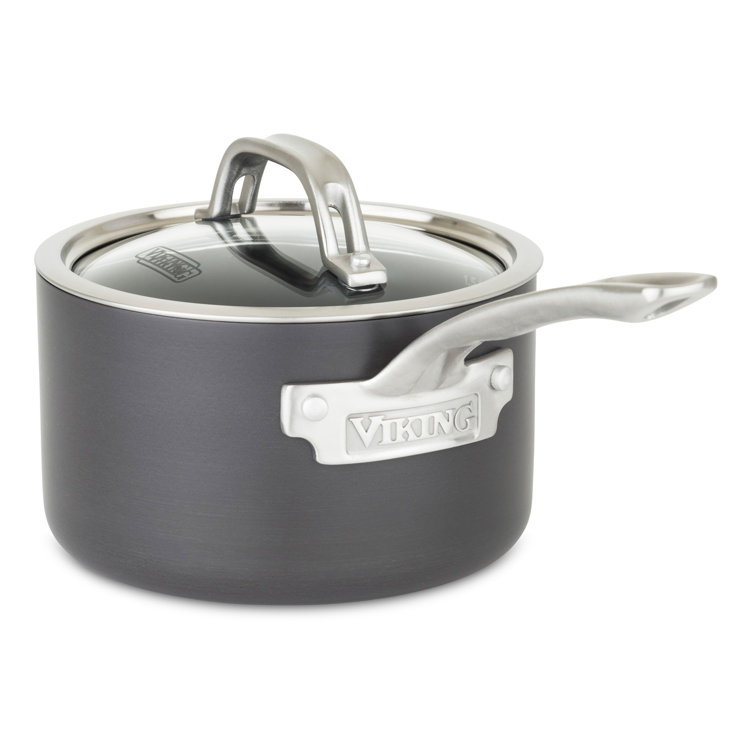 Viking 10-Piece Hard Anodized Nonstick Cookware Set with Glass Lids