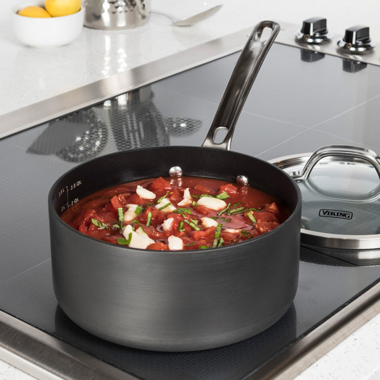 Viking 10-Piece Hard Anodized Nonstick Cookware Set with Glass Lids