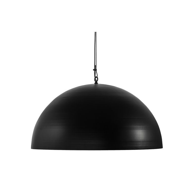 Gravity Solar Black & Vintage Copper Dome Pendant Light