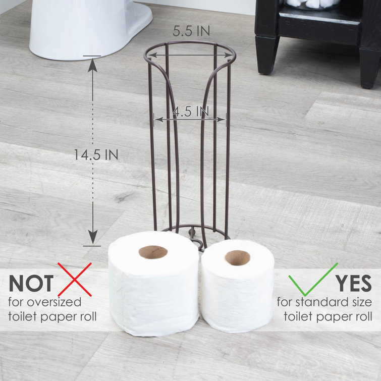 Oil-Rubbed Bronze Freestanding Toilet Paper Holder Stand