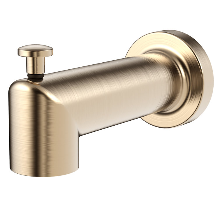 Neo Wall Mounted Tub Spout in Brushed Bronze Finish