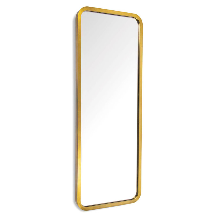 Scarlett 43" Gold Leaf Rectangular Bathroom Mirror
