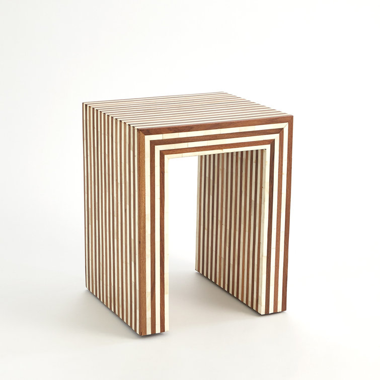 Sienna Rectangular Solid Mango & Walnut Wood Nesting End Table