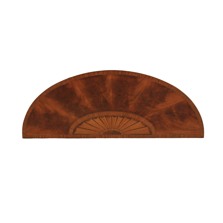 Hepplewhite 50'' Irish Mahogany Demilune Console Table