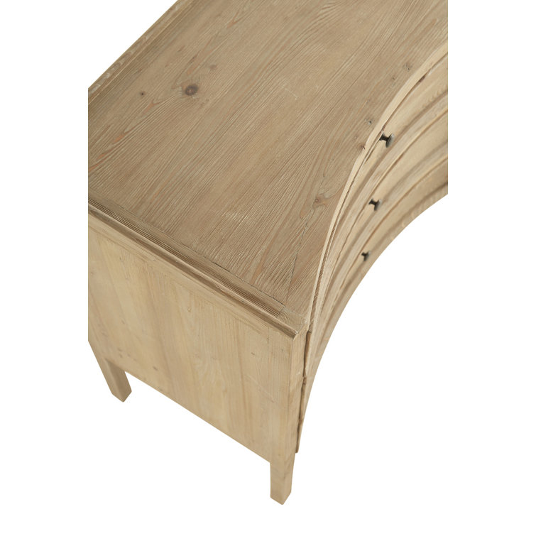 Natural Brown Double Dresser with Dovetail Drawers