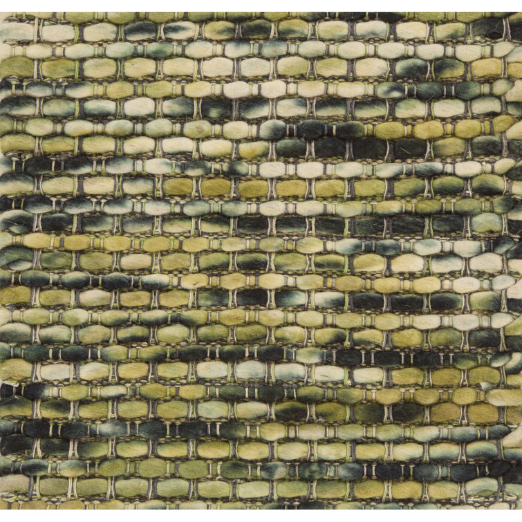 Handmade Multicolor Wool Rectangular 5' x 7' Rug