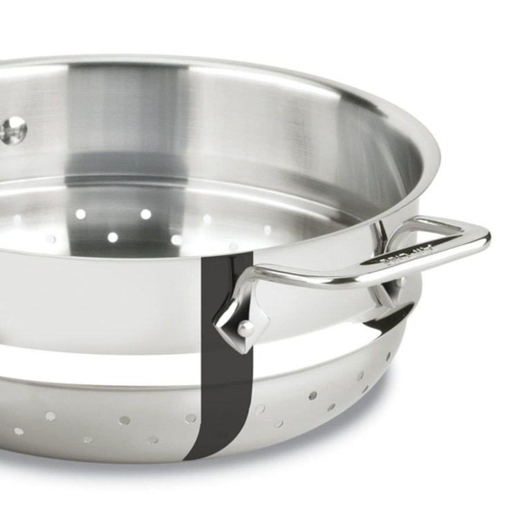 Stainless Steel 6-Quart Pasta Pot with Basket Insert