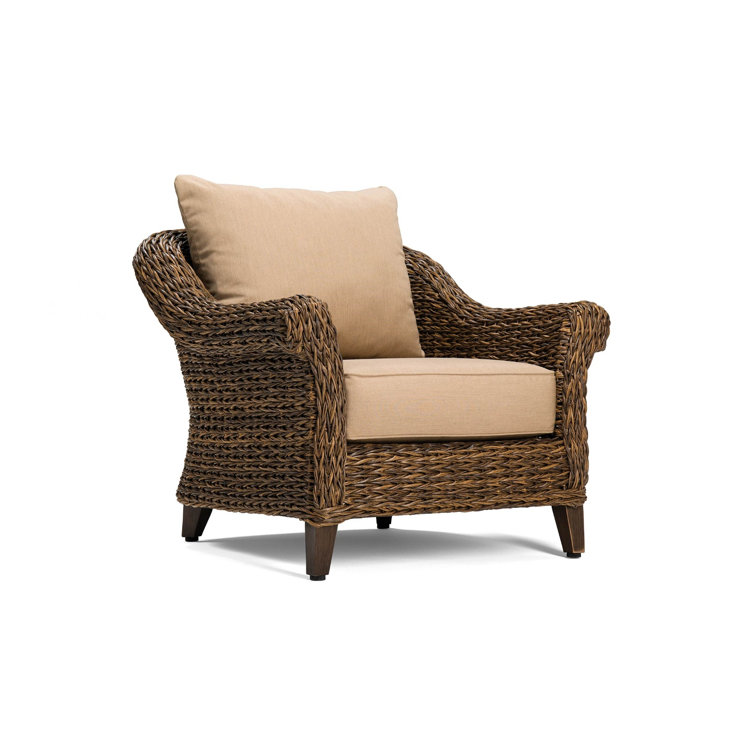 Cayman 8-Piece Beige Rattan Outdoor Seating Set with Sunbrella Cushions