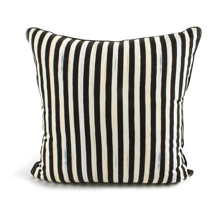 Black and White Checkered Square Kids Decorative Pillow