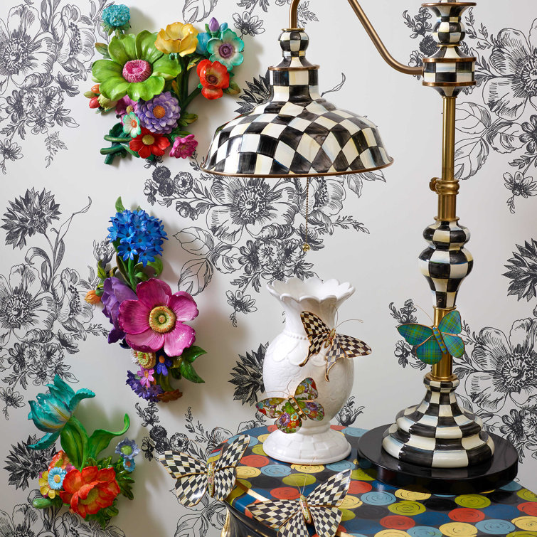 Brass and Enamel Dome Shade Writer's Lamp