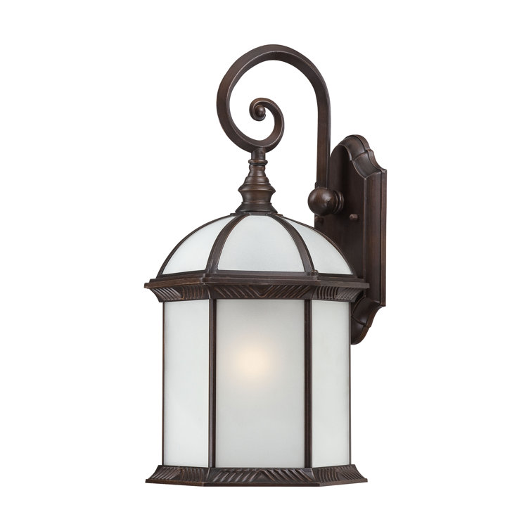 Charming Traditional White Lantern Wall Sconce, 19" Height