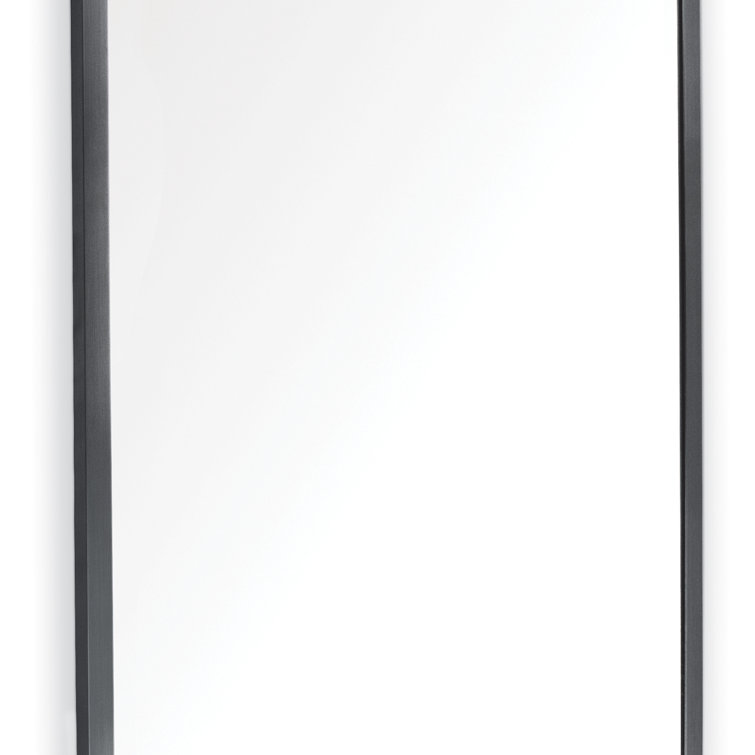 50" x 21" Natural Brass Oval Full Length Mirror