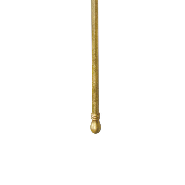 Gold Leaf Polished Brass Single Light Sconce with Linen Shade
