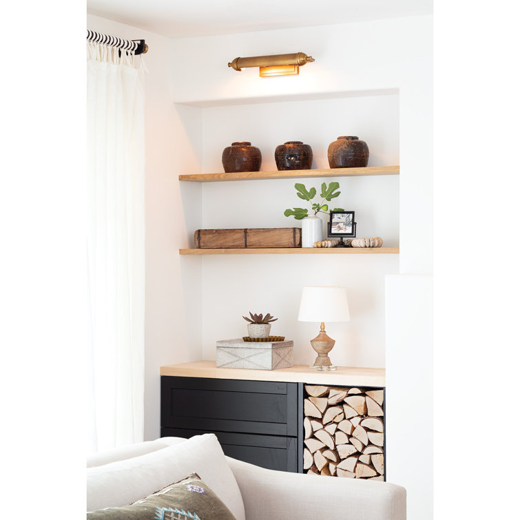 Natural Brass 2-Light Dimmable Picture Light