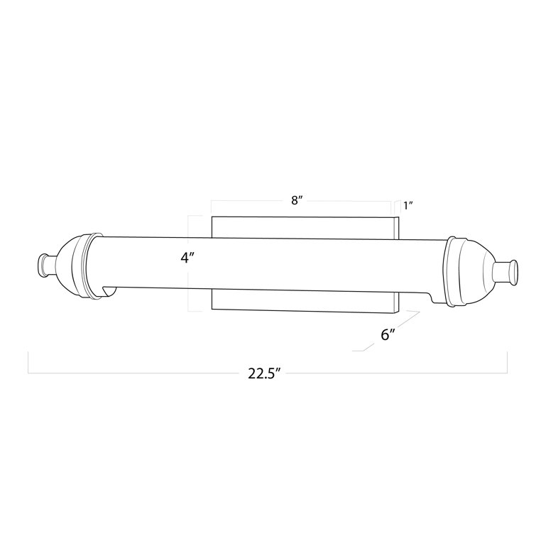 Natural Brass 22.5" Electric Picture Light with Plug