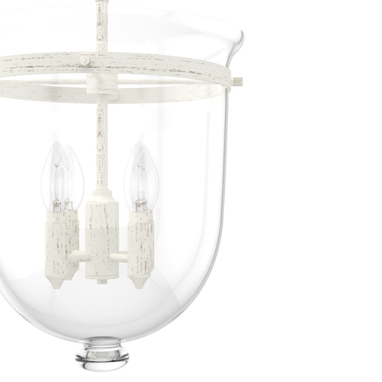 Belltown Timeless Rustic White 4-Light Urn Pendant