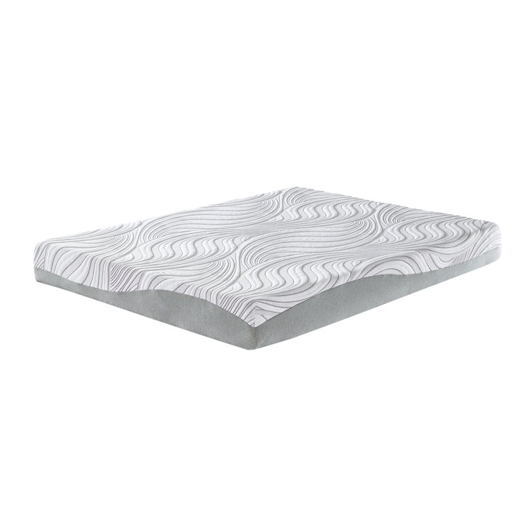 Contemporary White Memory Foam 8-inch King Mattress