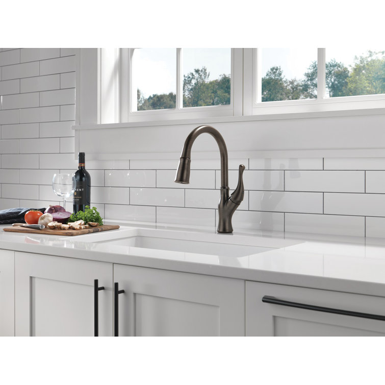 Venetian Bronze Single Handle Pull Down Kitchen Faucet with Spray