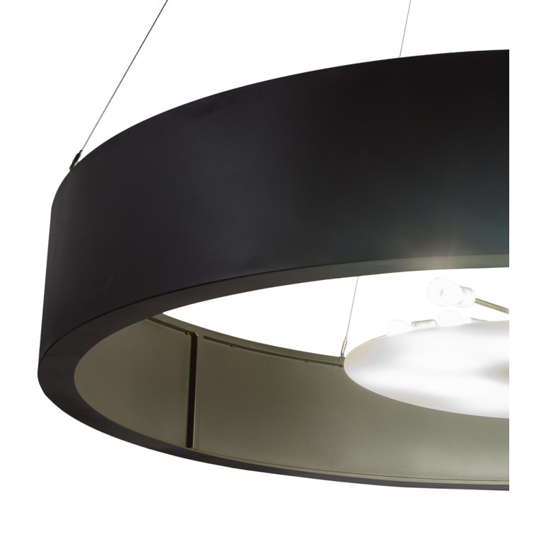 Timeless Bronze 12-Light Glass Indoor/Outdoor Pendant