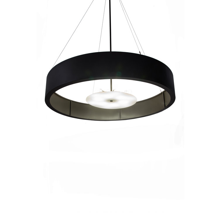 Timeless Bronze 12-Light Glass Indoor/Outdoor Pendant