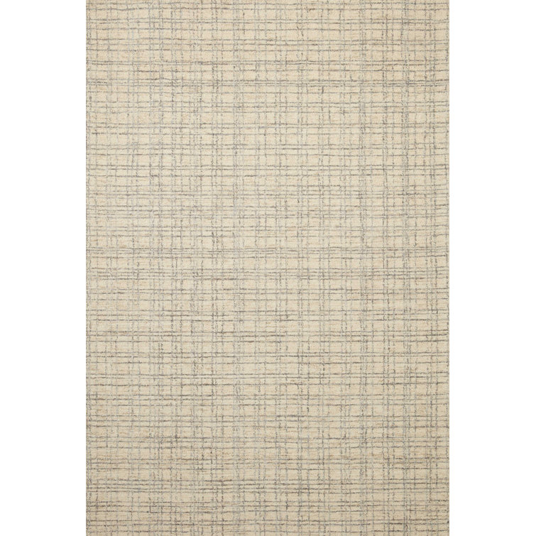 Antique Mist Hand-Tufted Wool and Jute Rectangular Rug