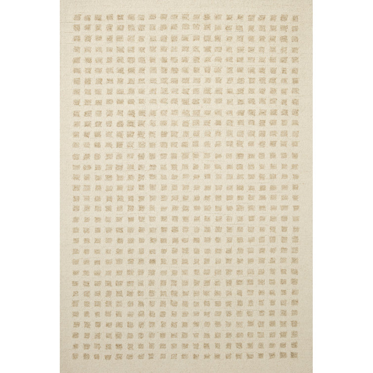 Ivory Elegance Hand-Tufted Wool and Synthetic 3'6" x 5'6" Rug