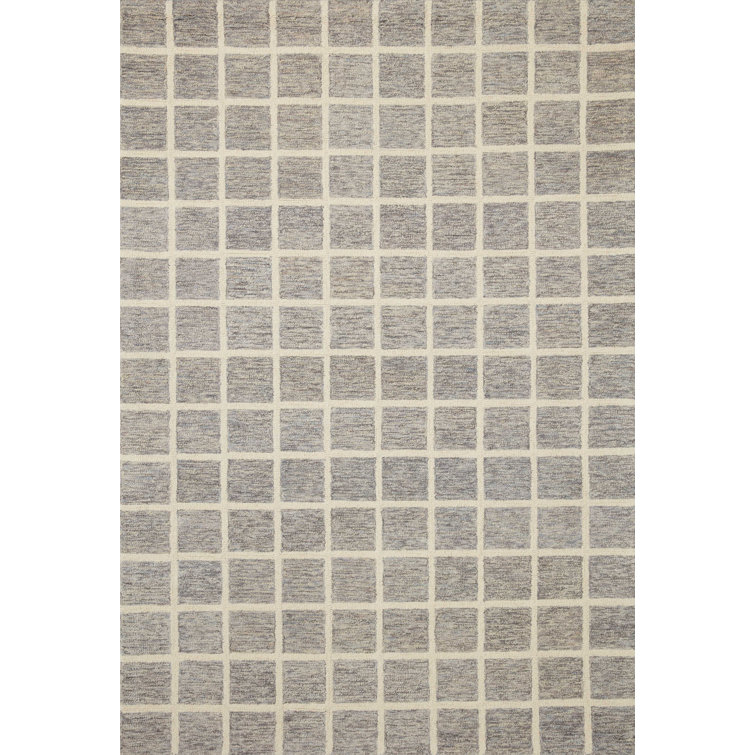 Ivory Elegance Hand-Tufted Wool Rectangular Rug 7'9" x 9'9"