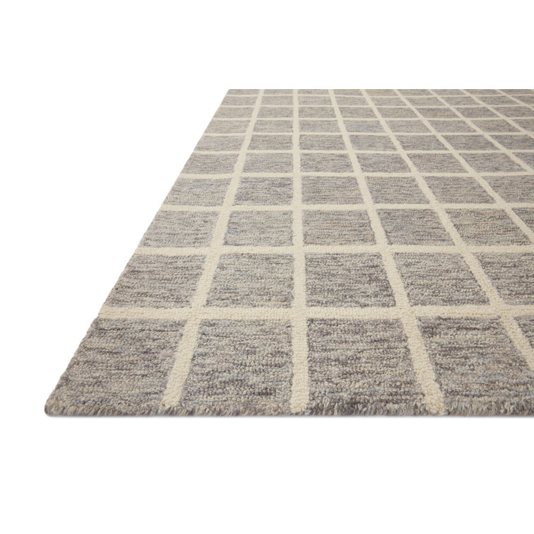 Ivory Elegance Hand-Tufted Wool Rectangular Rug 7'9" x 9'9"