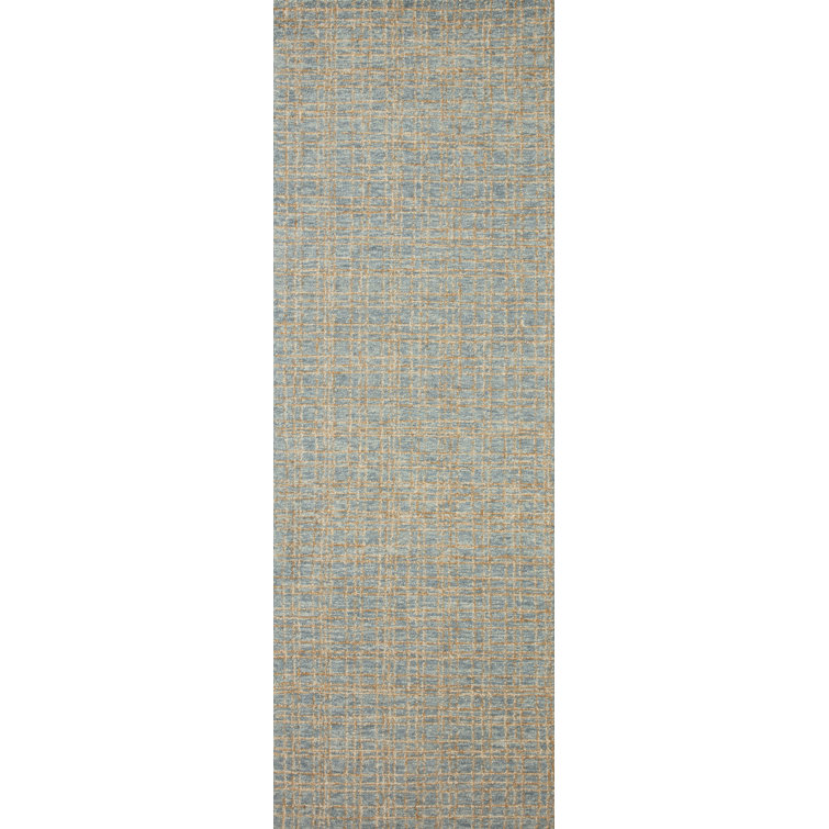 Blue Sand Hand-Tufted Wool Runner Rug 2'6" x 9'9"