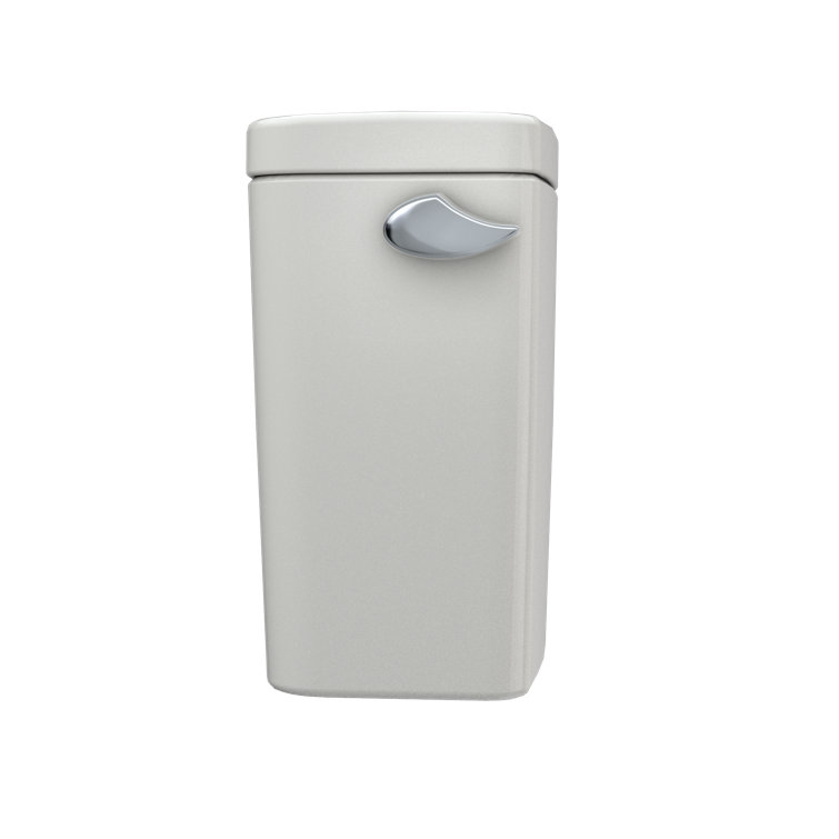 Bone Modern 1.28 GPF Toilet Tank with Chrome Lever