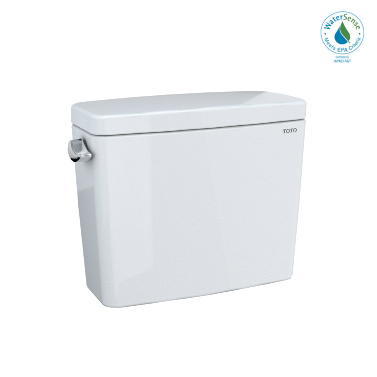 Cotton White Modern High Efficiency Toilet Tank