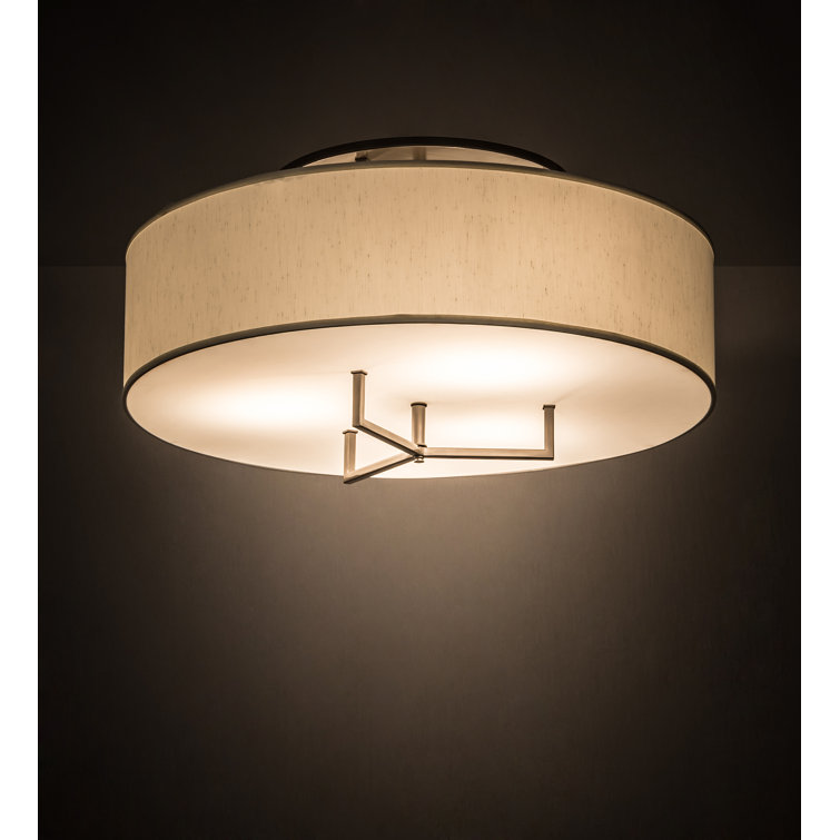 Cilindro Bahn Fabric Flush Mount